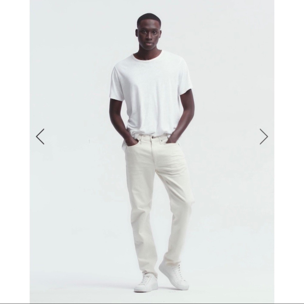 Men’s rag & bone Fit 2 Slim Fit Stretch Jeans Sanders White Cream